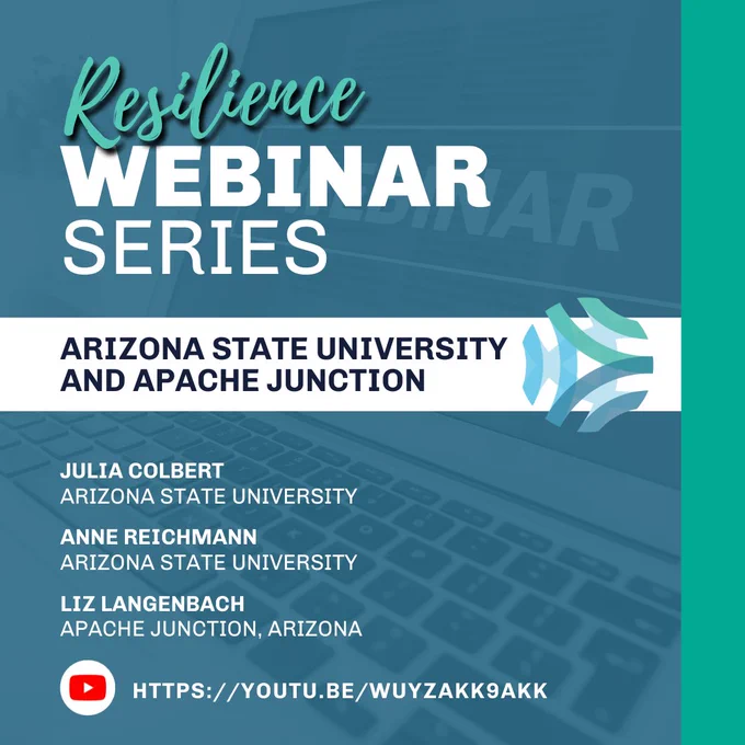 This webinar features Julia Colbert and Anne Reichman of, Arizona State University’s EPIC Model program Project Cities and Liz Langenbach, Parks & Recreation Director for the City of Apache Junction, Arizona. They discussed one of the many projects completed during the 2017-2018 academic year as a part of the Project Cities partnership. The presenters shared their own perspectives and the outcomes in relation to local resilience in the City of Apache Junction, Arizona.