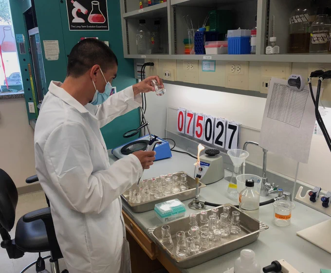 Emmanuel Chavarria performing his first LTEE transfer