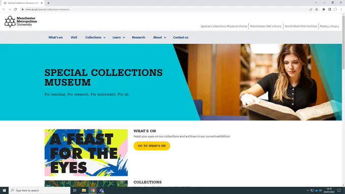 Special collections website