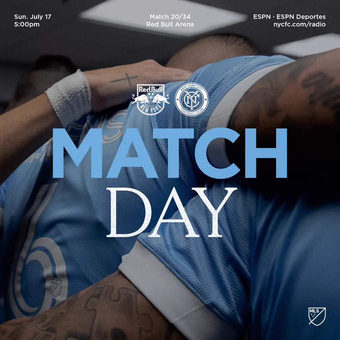 Matchday Graphic: Red Bulls vs. NYCFC - Sunday, July 17, 2022 at 5:00 PM ET
