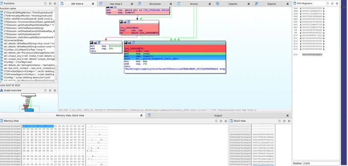 Loading a TTD trace into IDA Tenet