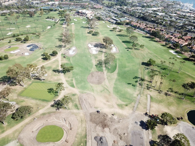 Hole 18 and 15 plus 14 green in lower right