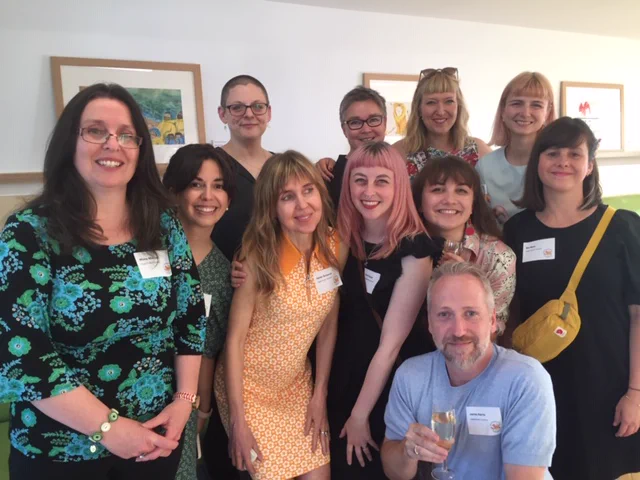 ARU's MA Children's Book Illustration students and grads sweep the Macmillan Prize 2022. Top 3 prize winners and many highly commended shown here with tutor Pam Smy. 