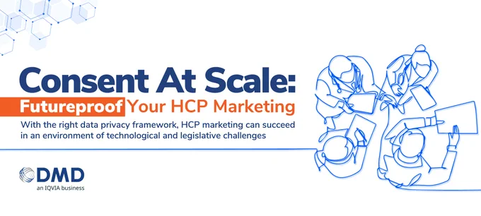 eBook cover: Consent At Scale - Futureproof Your HCP Marketing
