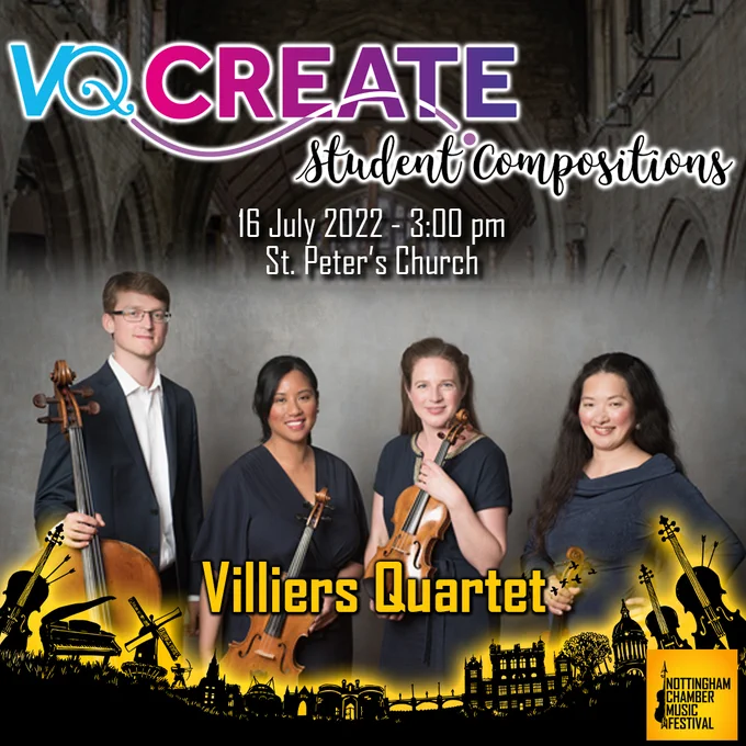 Come hear and support new music written by teenagers from Nottingham Academy, Trinity Catholic School, Alderman White School, and Sheffield Music Academy, and join us to celebrate the talents of our young composers.

*In partnership with Nottingham Music Hub, Nottingham University, and Dr. Elizabeth Kelly, Associate Professor of Composition at Nottingham University

Free admission, donations accepted. This concert will last approximately 1 hour and 15 minutes.