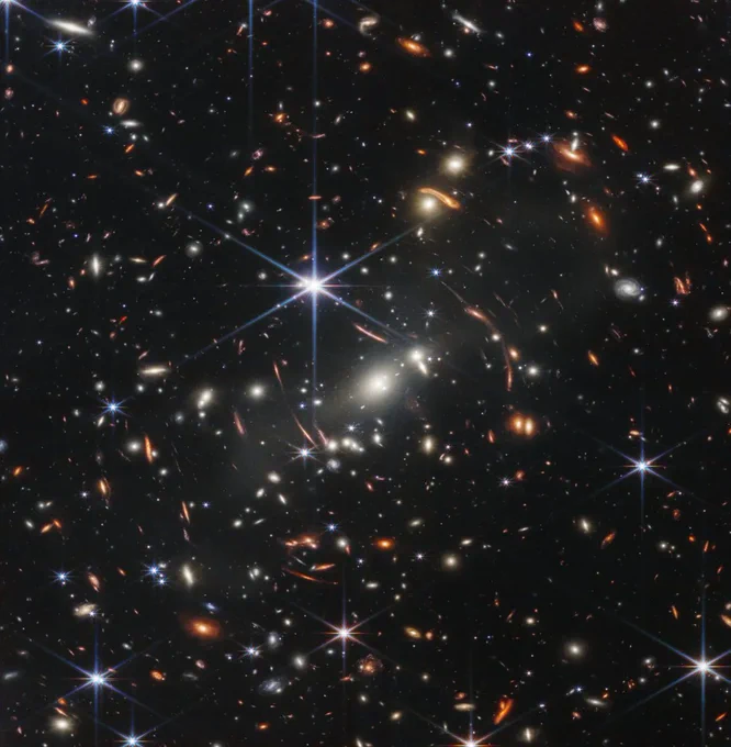 James Webb image: a sky full of stars and galaxies