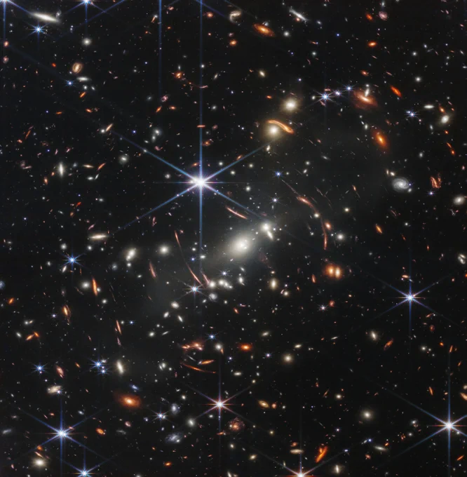 NASA’s James Webb Space Telescope has produced the deepest and sharpest infrared image of the distant universe to date, known as Webb’s First Deep Field, this image shows galaxy cluster SMACS 0723. Credits: NASA, ESA, CSA, and STScI