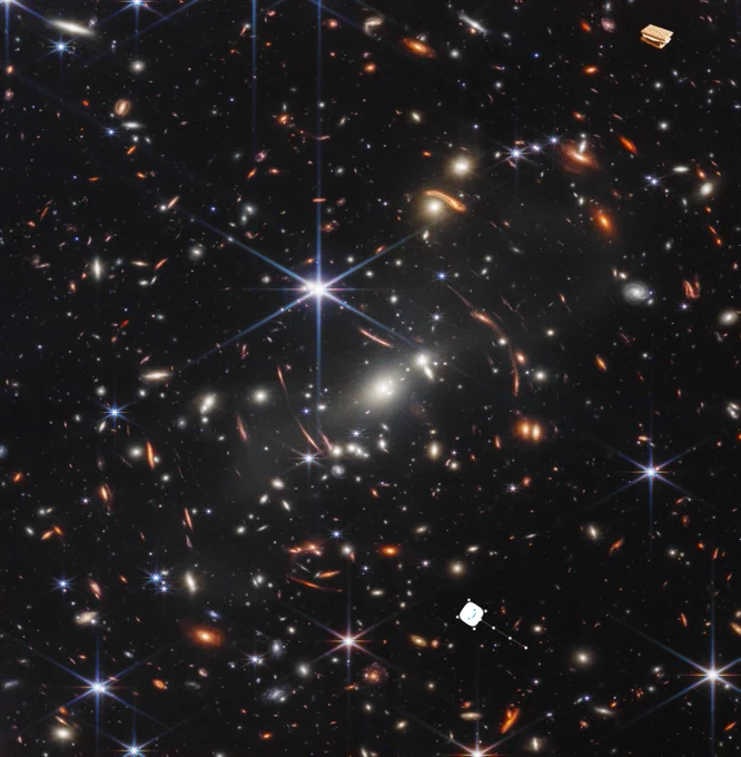 S'morion hidden in the James Webb Space Telescope pictures.
