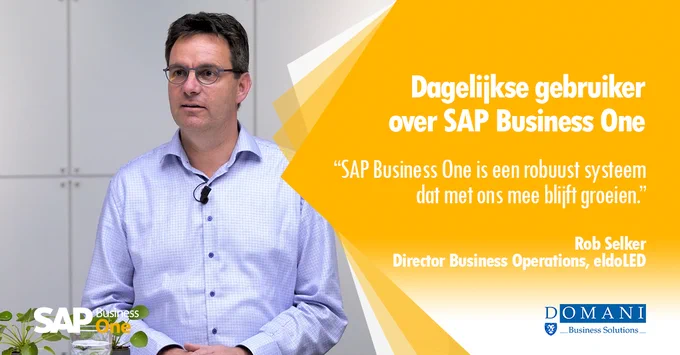 Gebruikers binnen eldoLED vertellen over hun dagelijks gebruik van SAP Business One software