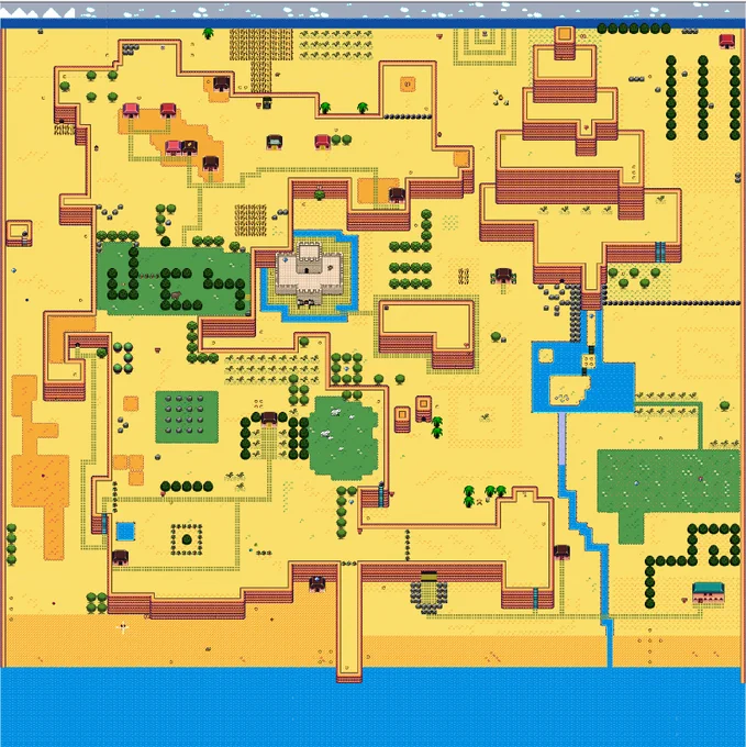 King David Video Game Full Resolution Map