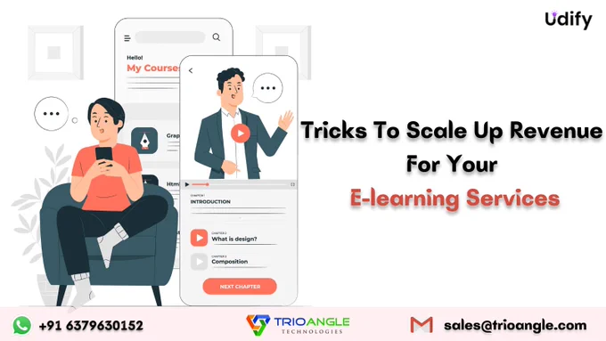 Launch E-learning Platform smoothly with an all-in-one Udemy clone platform from us.

WhatsApp:  91 6379630152
E-mail:  sales@trioangle.com

