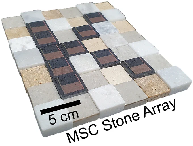 An array of stones