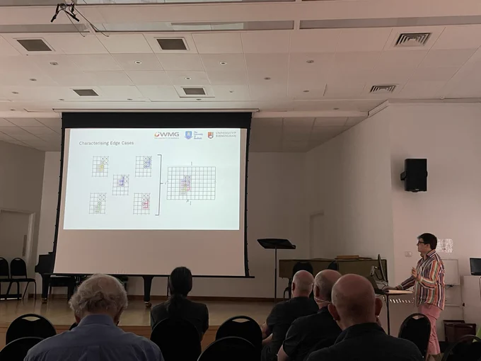 Tom presenting his phd research