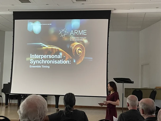 Susan presenting her research
