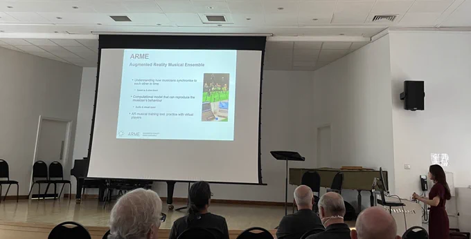Susan introducing the ARME project
