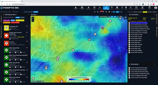 Weather Now/Forecasting data visualization