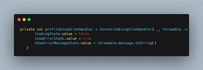 Exception Handler in Coroutine