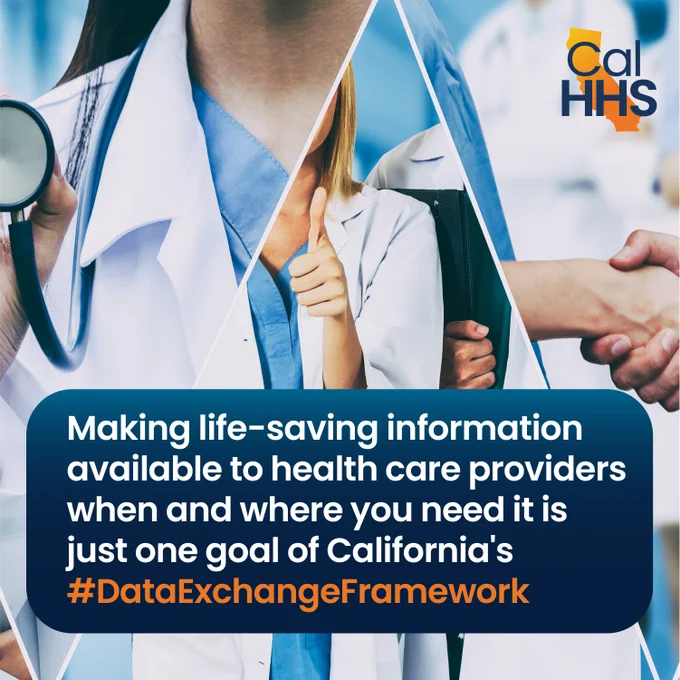 Making life-saving information available to health care providers when and where you need it is just one goal of California's #DataExchangeFramework