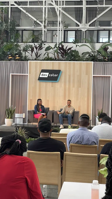 Opening Fireside Chat at DCIM’22 with Rhonda (CEO, /dev/color) and Aston (serial entrepreneur/founder).
