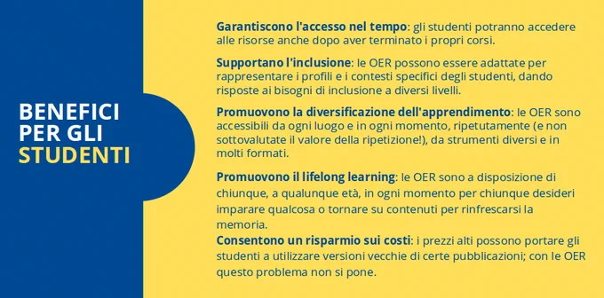 OER: benefici per gli studenti