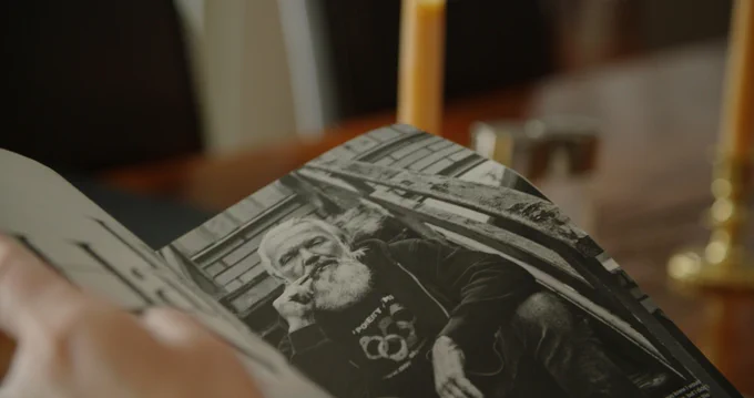 A magazine photo of Barry Shantz in Vancouver, staring out at us with a joint, defiant. 