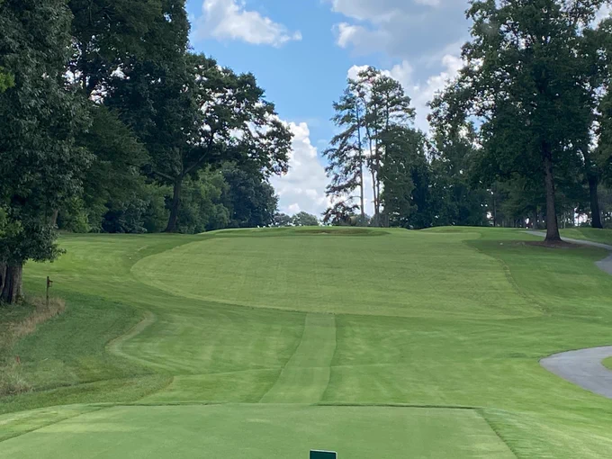 2 weeks after installation and basically ready for play. 