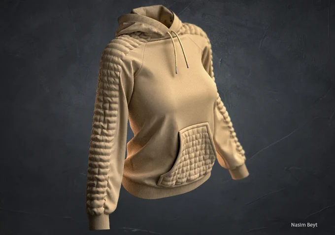 Women's Hoodie Modeled in CLO3D and Marvelousdesigner
.  
Modeling, Texturing and Render by NasimBeyt  
.  
You Can Find Projects Like This One in My Store.  
.  
.  
Available on My ArtStation Market...  
https://www.artstation.com/a/16528283