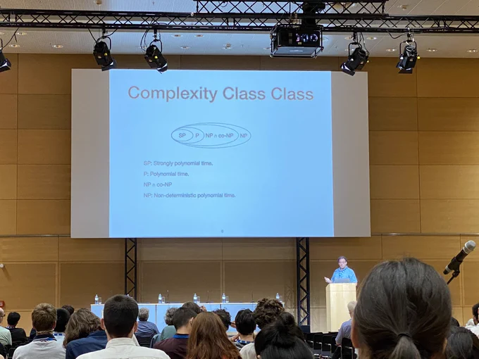 Mike Littman’s IJCAI 2022 McCarthy Award lecture. Slide title: Complexity Class Class