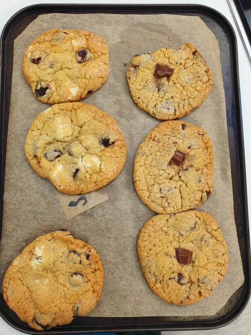Handmade cookies fresh out of the oven