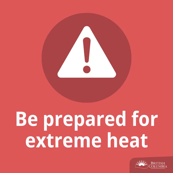 Be prepared for extreme heat