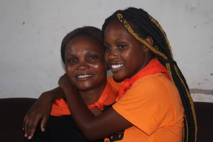 Tanaka and her mother Maidei Chahwahwa shortly after she was declared cancer free!