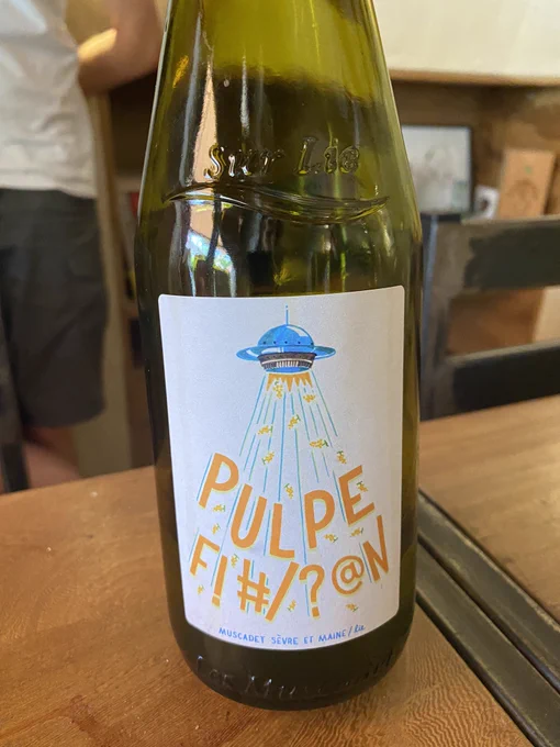 Vin nature Pulpe Fiction, vin blanc muscadet de Lise et Bertrand Jousset