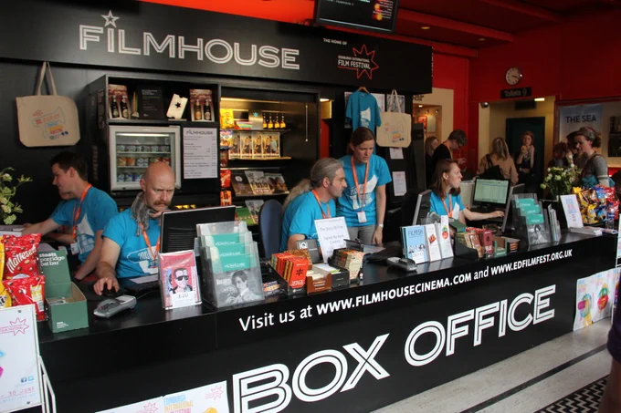 Box office staff at Filmhouse.