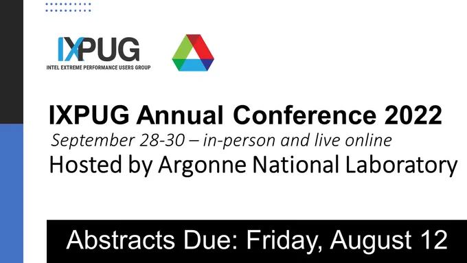 IXPUG Annual Conference 2022