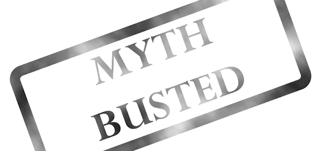 "Myth Busted" ink stamp