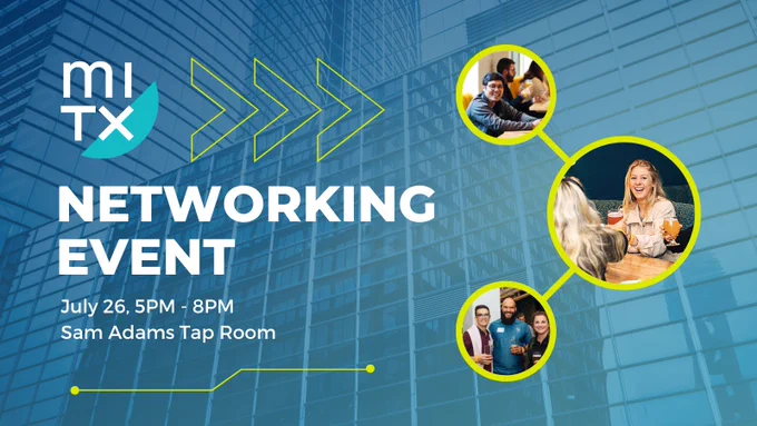 MITX Networking Event, in person on Tuesday, July 26 from 5PM – 8PM at the Sam Adams Taproom in Boston.