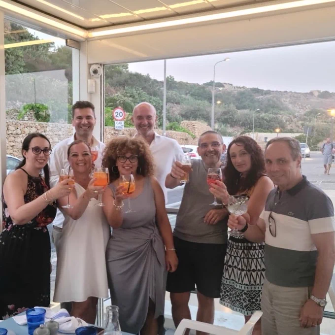L to R: Francesca Tonna (United Travel Malta), Michelle Buttigieg, Christophe Berger (@visitmalta), Mary Grace Lynch, Warren Zahra (@alpinesterling), Arthur Grima, Emily Caruana (#visitmalta) and Iain Tonna (United Travel Malta)