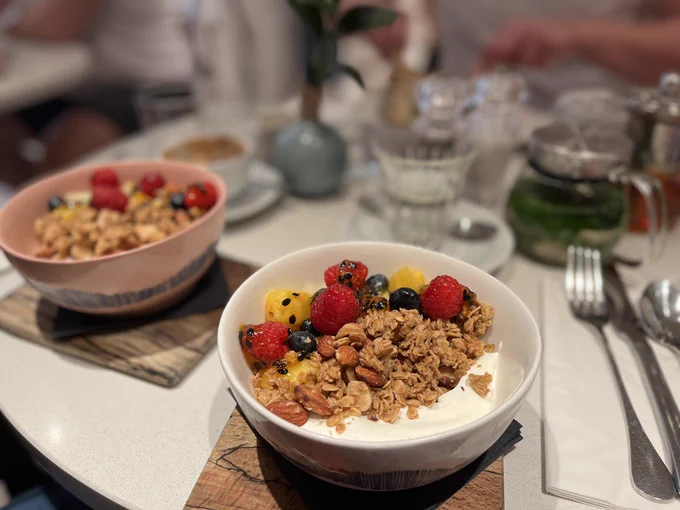 Fancy parfaits for brunch