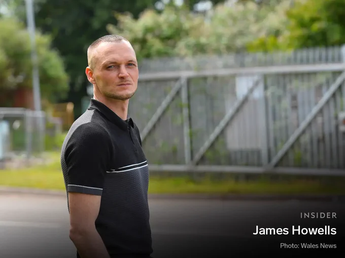Photo shows James Howells standing outside and looking into the camera.