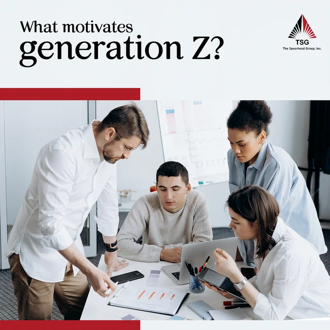 Want to figure out ways to keep the young blood aka Gen Z motivated for work?  

Here’s what motivates Gen Z at work:  

  

 Offer frequent feedback 

 Strengthen interpersonal connections 

 Create a flexible work environment to lessen burnout 

 Offer chances for professional development 

 Use technology and social media in the workplace 

 Focus on Diversity and Inclusion 

  

To attract Gen Z, employers must be ready to adopt a speed of evolution that matches the external environment, and there should be a human element woven into their work.  

A steady paycheck alone isn't going to motivate Gen-Z as they expect to grow and progress in their careers while having their eyes on the prize.  