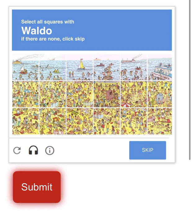 Where’s Waldo captcha