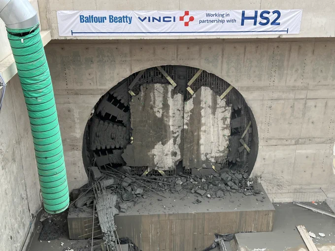 Dorothy, the first TBM to break through on the HS2 project