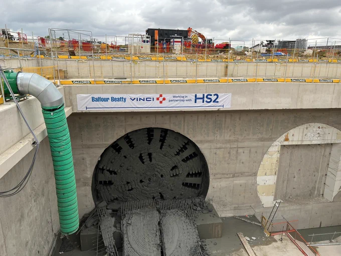 Dorothy, the first TBM to break through on the HS2 project