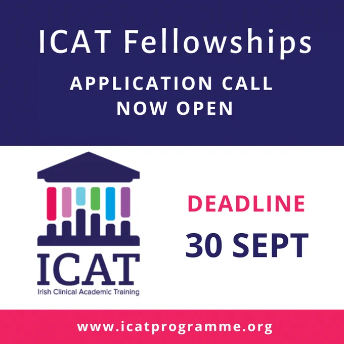 ICAT fellowship call is open, closes 30 September 2022