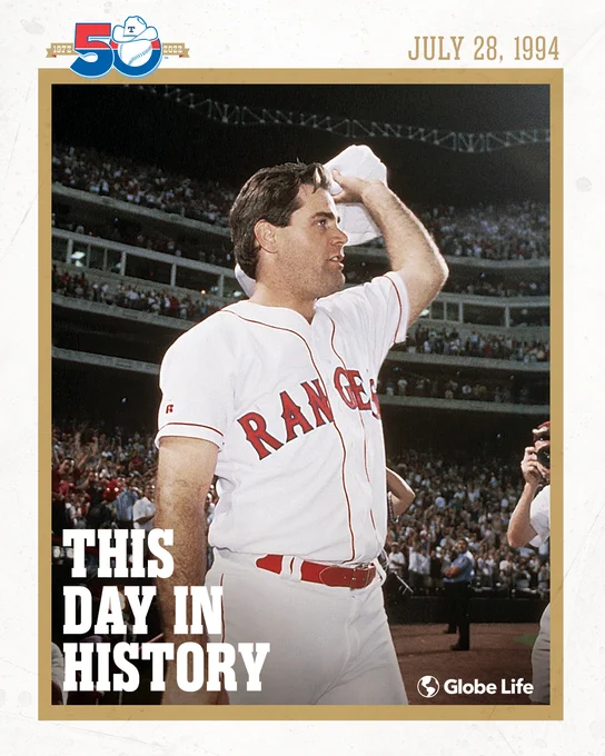 Pitcher Kenny Rogers salutes the crowd after throwing the first and only perfect game in Rangers history.