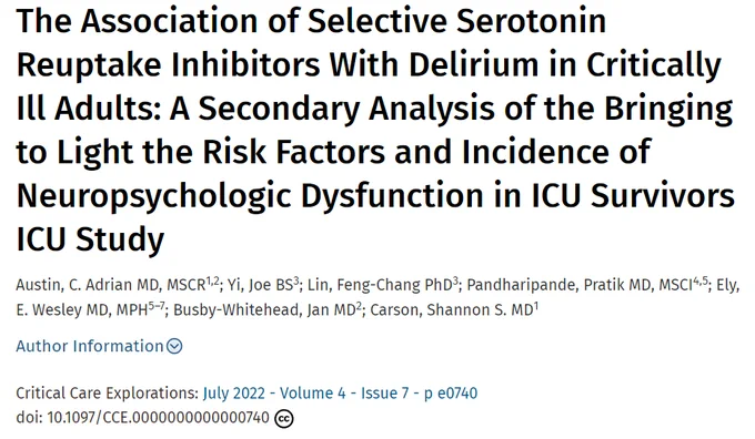 Dr. Adrian Austin is an American Delirium Society research committee member