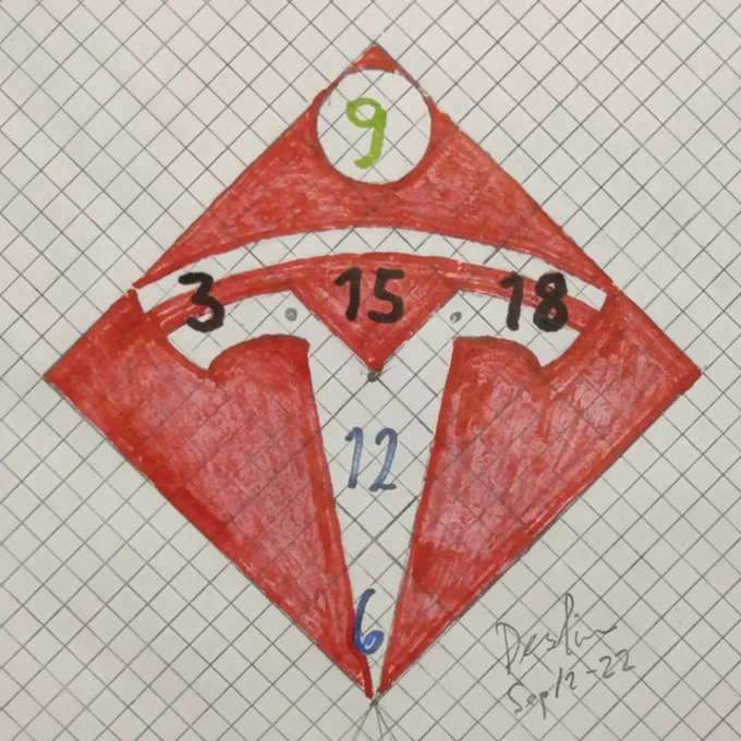 Tesla logo doodle 100% match