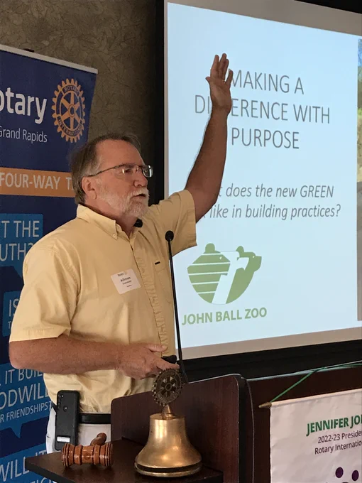 Speaker Allmon Forrester presenting to our club