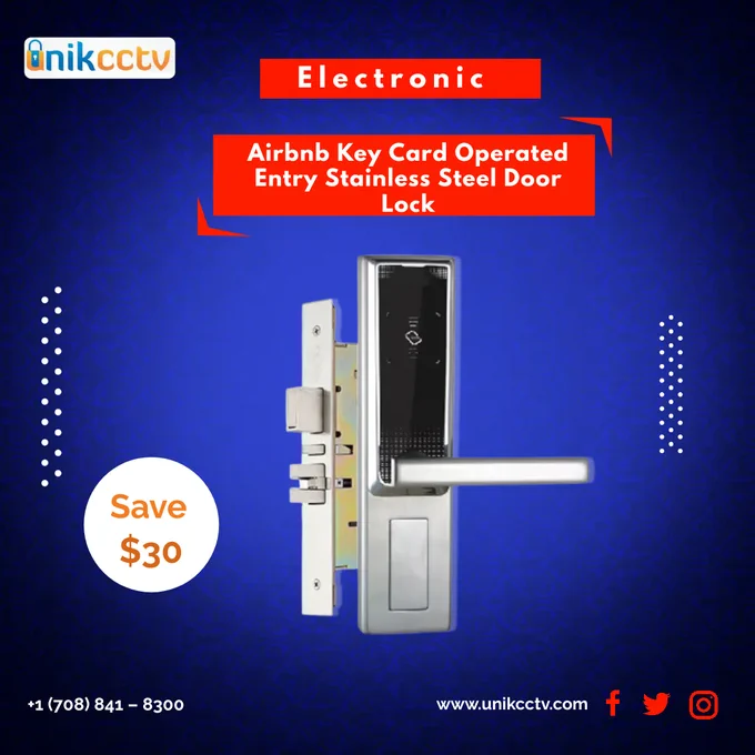 An exciting Door Lock just for you! 
Buy Electronic Airbnb Key Card Operated Entry Stainless Steel Door Lock today & Save $30.
To Know More:-https://bit.ly/3AhdmjJ

#doorlock #lock #doorlockservices #lockservice #lockprovider #CriticalRoleSpoilers #unikcctv