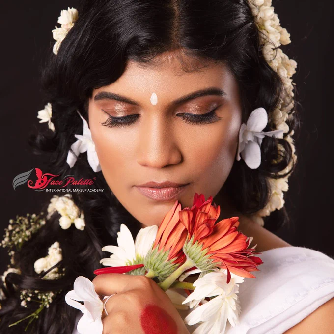 SHAAKUNTALAM MAKEOVER LOOK BY OUR STUDENT AS HER EXAMINATION WORK FOR HER PORTFOLIO SHOOT 💕💕
